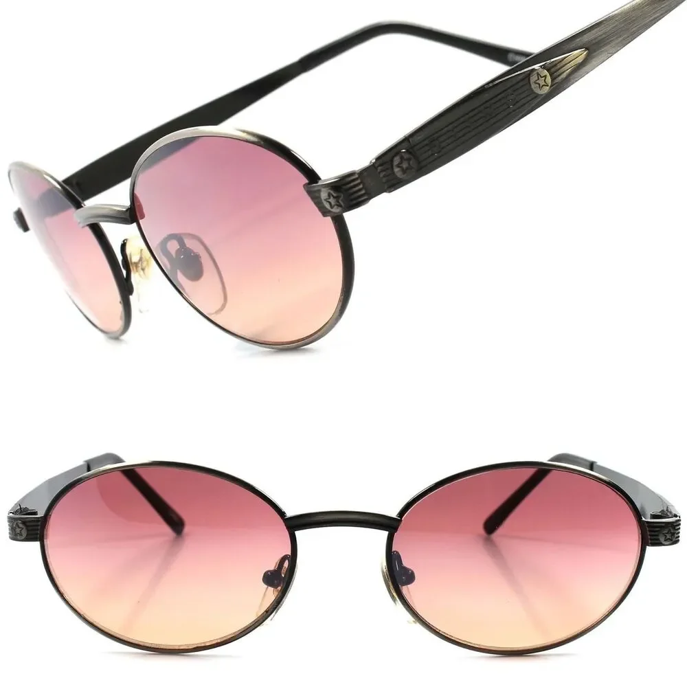 True Vintage Classic Mens Womens Metal Round Oval Sunglasses